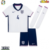 England Declan Rice #4 Replica Home Minikit Euro 2024 Short Sleeve (+ pants)